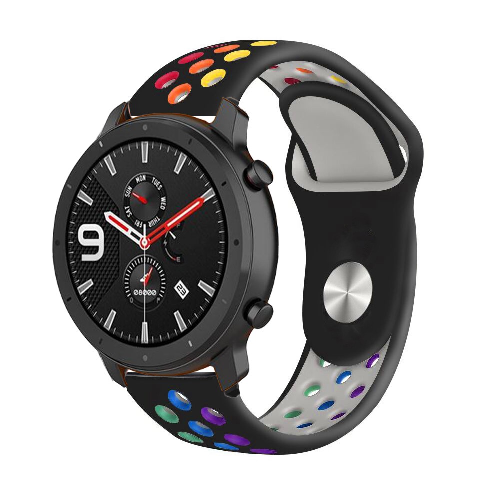 新配色 華米 Amazfit GTR 42MM 47MM 智慧手錶錶帶 硅膠反釦透氣 替換錶帶