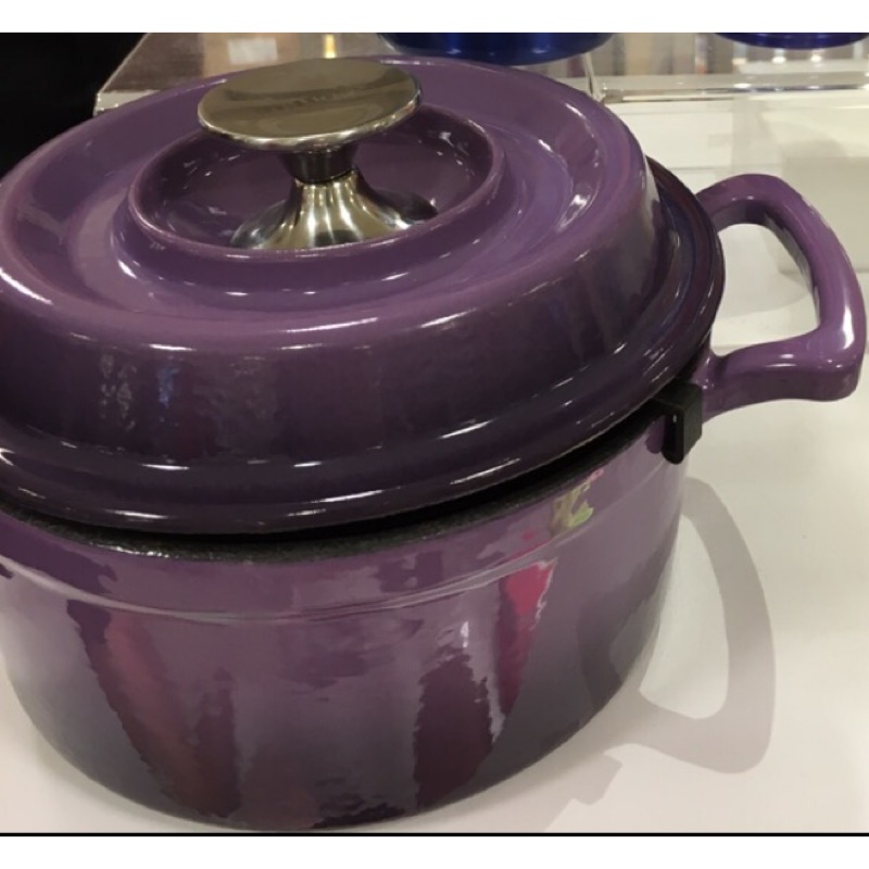 ARMADA艾利絲珐瑯鑄鐵鍋 紫色18cm 只用一次