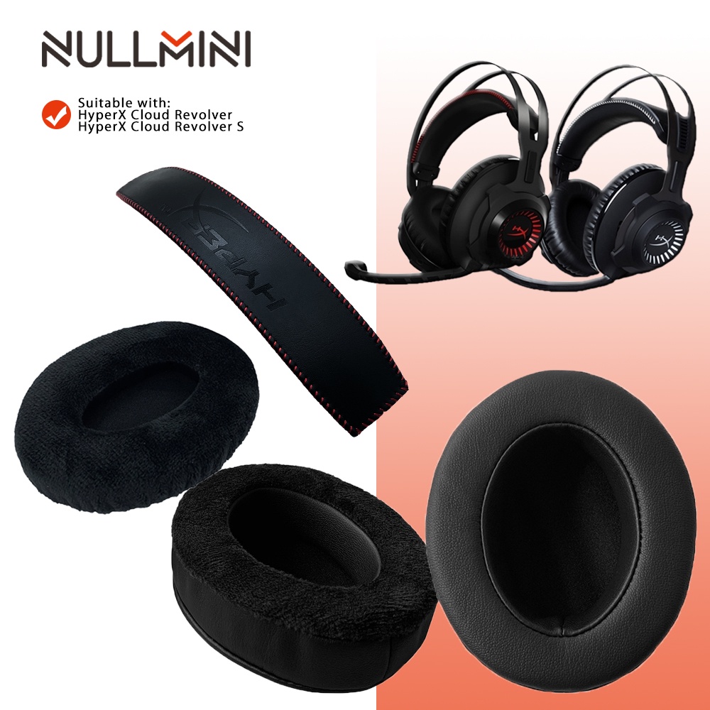Nullmini 替換耳墊, 用於 HyperX Cloud Revolver Revolver S 耳機頭帶耳罩套耳機