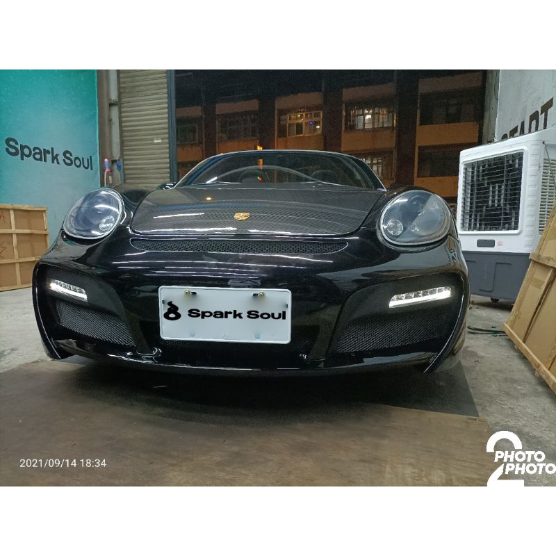 Porsche 987 997 12k V紋碳纖維引擎蓋 機蓋