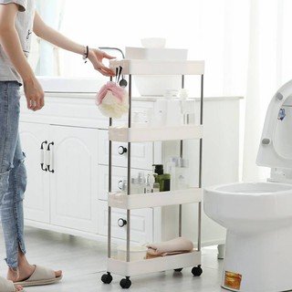 寶貝玩具屋☆【四層縫隙推車】小小空間大運用四層收納架(需DIY組裝)☆【日用品】