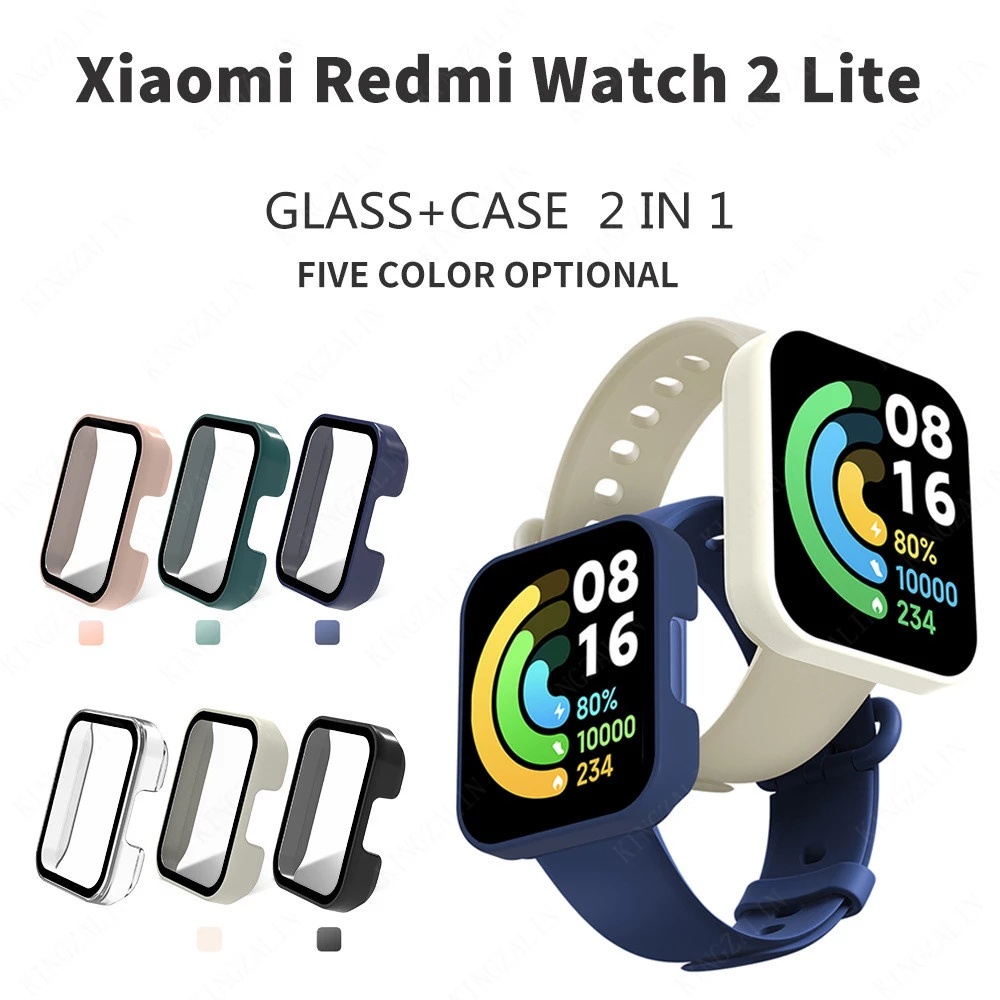 適用Redmi watch2 lite手錶保護殼 鋼化膜一件式全包保護套 PC硬殼 Redmi watch Lite電鍍