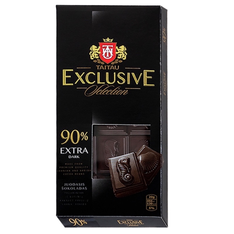 立陶宛 TAITAU 獨家TT EXCLUSIVE 90%黑巧克力