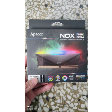 Apacer 宇瞻 NOX RGB DDR4 3200 (8GB*2) 桌上型RGB發光電競記憶體