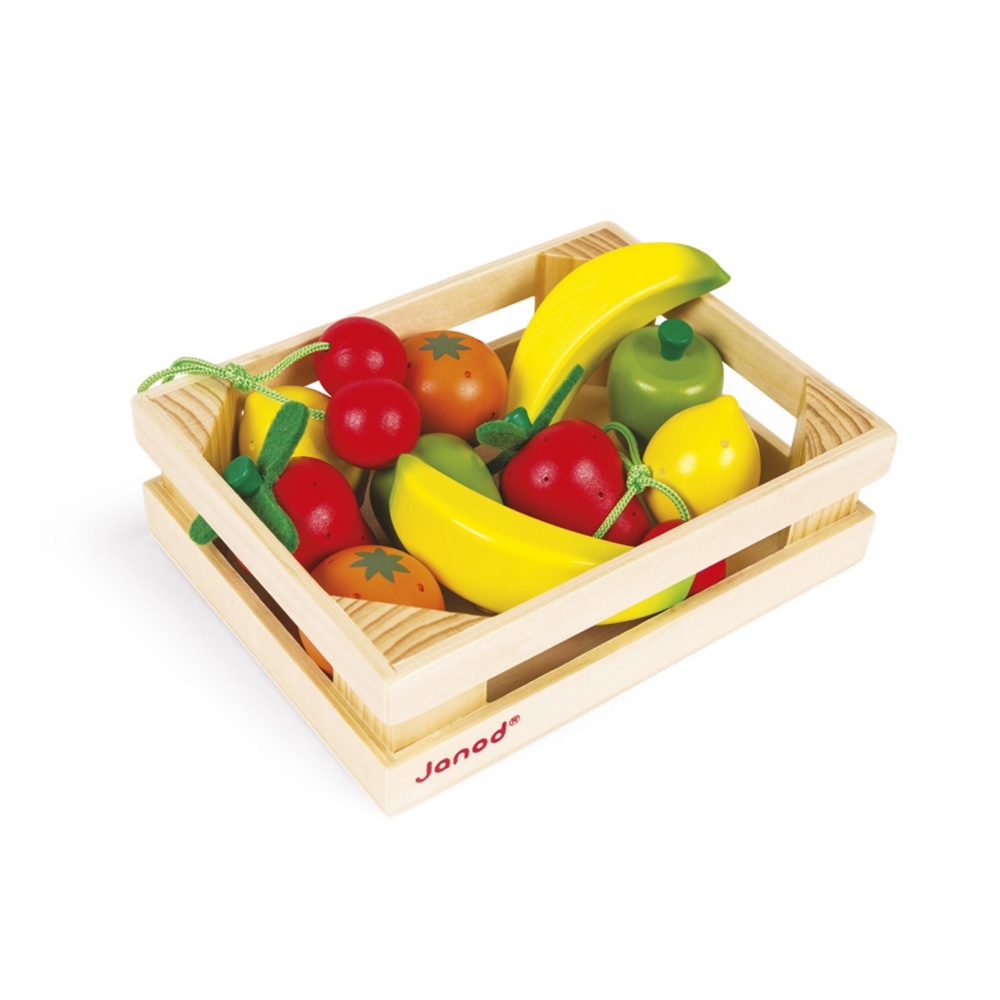 法國 Janod 妙廚師好料理-水果總匯(12pcs) (木製玩具 ) 官方旗艦