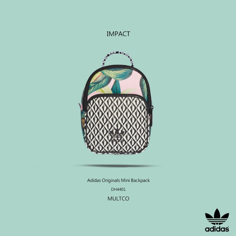 Adidas Originals Mini Backpack 黑 白 花卉 粉 迷你 後背包 DH4401 IMPACT