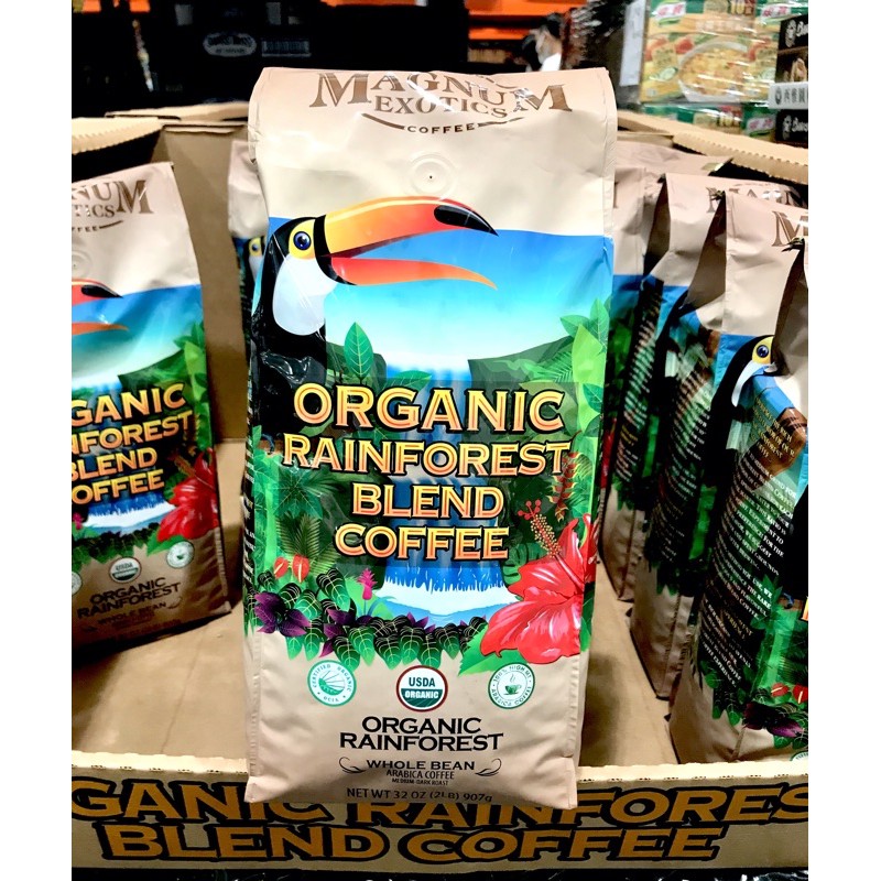 Costco好市多 MAGNUM 熱帶雨林有機咖啡豆 2磅/907g organic rainforest coffee