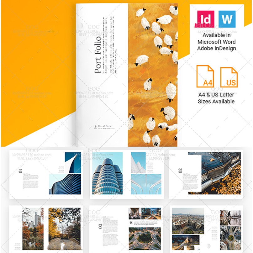 Indesign/Word高端模板A4 50P藝術攝影排版版式畫冊雜志設計素材 | 蝦皮購物
