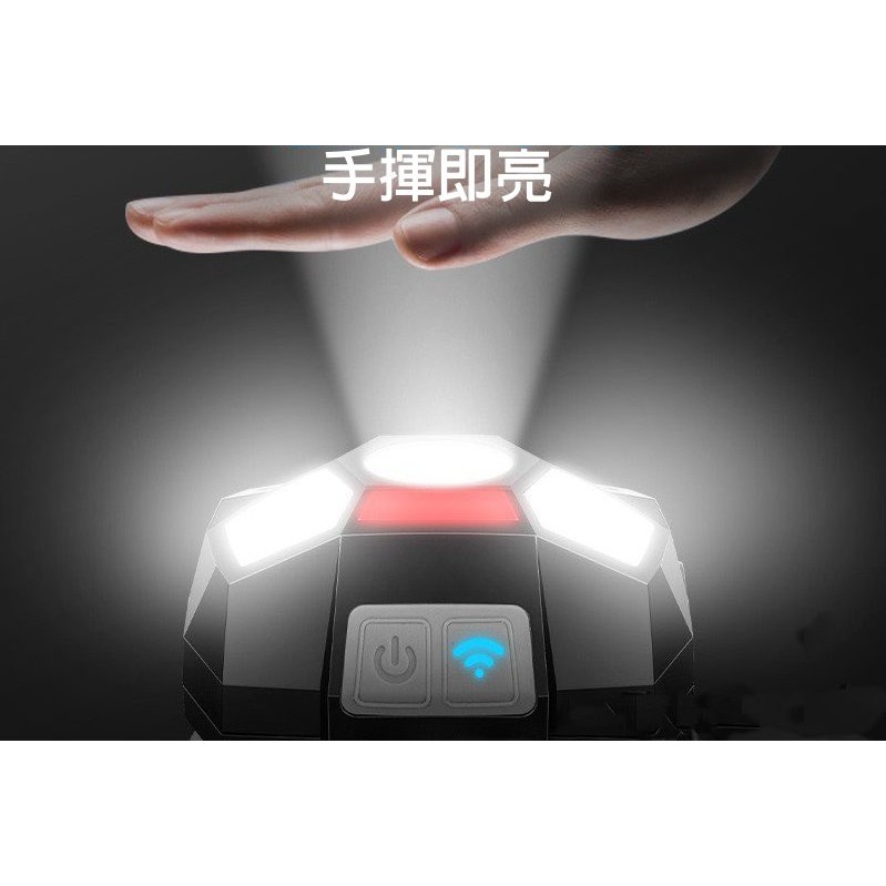 【名洋釣具 - 超商取貨館】 MEIYO 充電式 6檔 雙開關 感應式頭燈