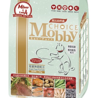  Mobby莫比 無穀貓 鹿肉+鮭魚 幼貓 成貓 老貓