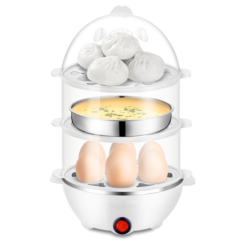 【蒸蛋器】小家電跨境煮蛋神器 迷你蒸蛋機 智能溫奶機家用煮蛋器