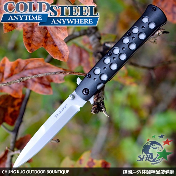 詮國 Cold Steel Ti-Lite 新款4"鋁柄折刀/CPM-S35VN 粉末鋼 / 26B4