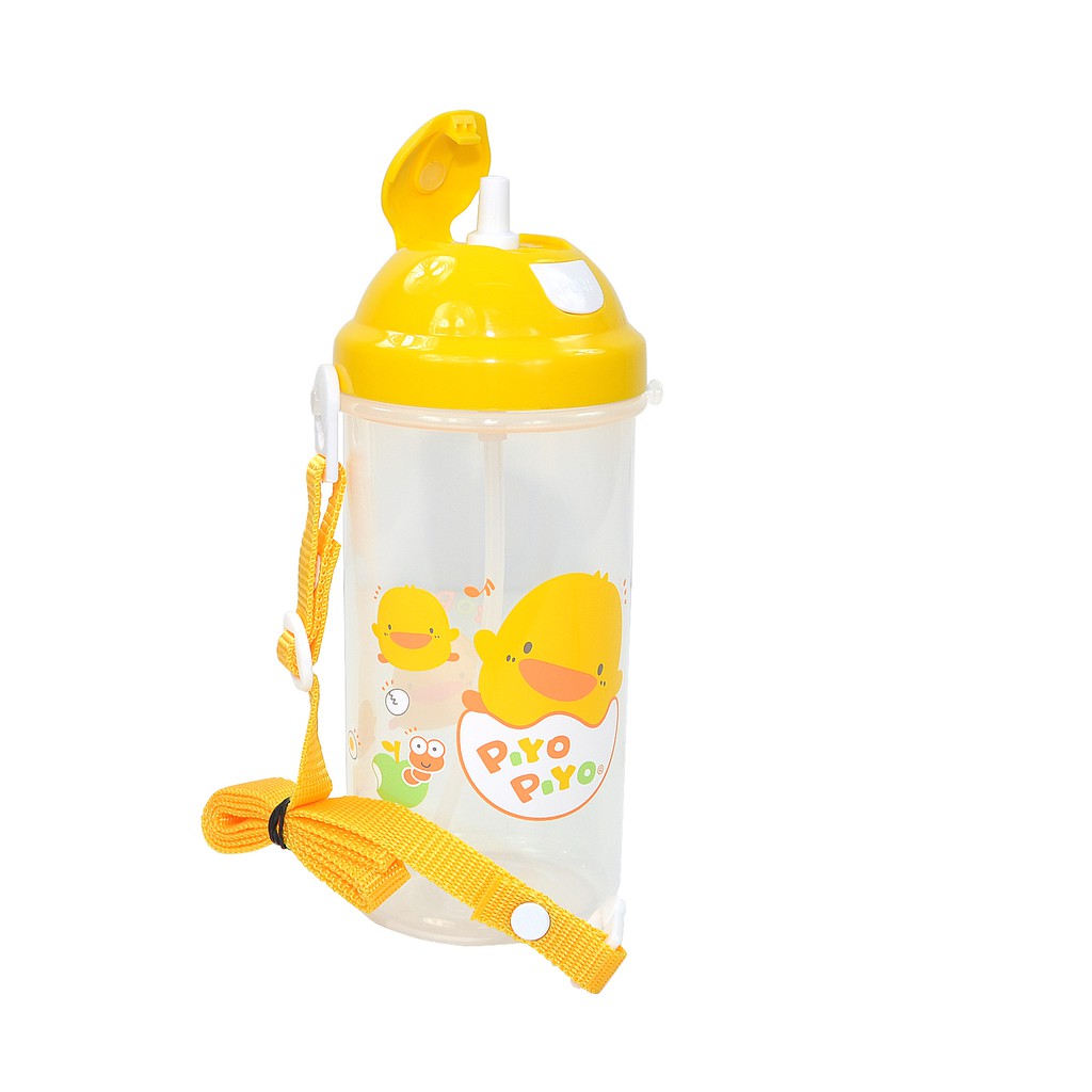 PiyoPiyo黃色小鴨彈跳水壺600cc ，彈跳上蓋，輕鬆按壓，自動彈起GT-83303，娃娃購 婦嬰用品專賣店