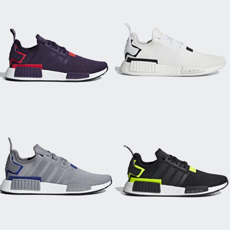 美國最新 adidas NMD r1 白 紫 黑 螢光