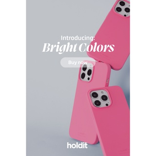 免運臺灣現貨 holdit iPhone 11 Pro Xs 共用版亮粉色特殊液態矽膠手機殼瑞典品牌超薄設計彩色系列原廠