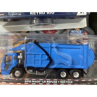《模王》 1/64 美國綠光 模型合金車 資源回收車