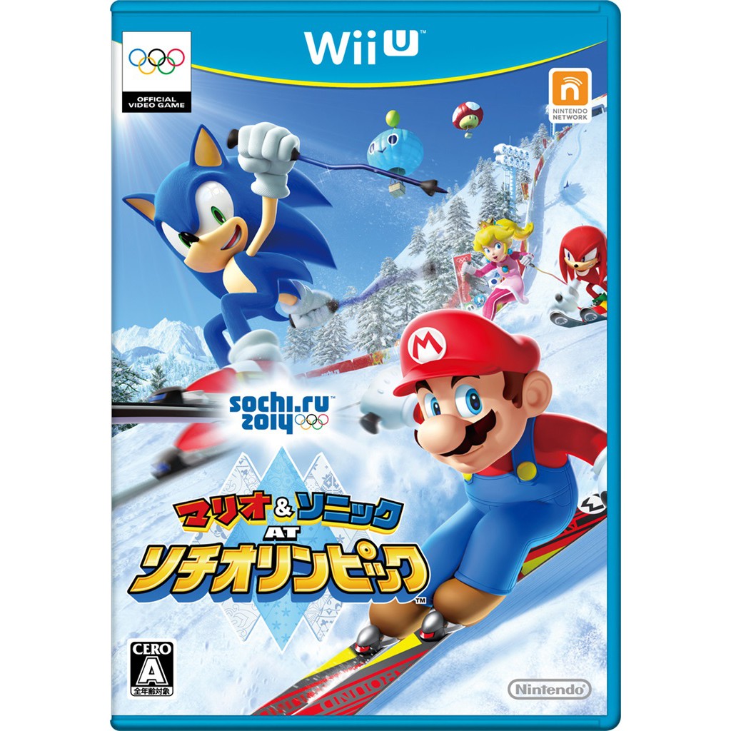 遊戲歐汀 Wii U 瑪利歐＆索尼克 AT 索契冬季奧運 WII主機不可讀取