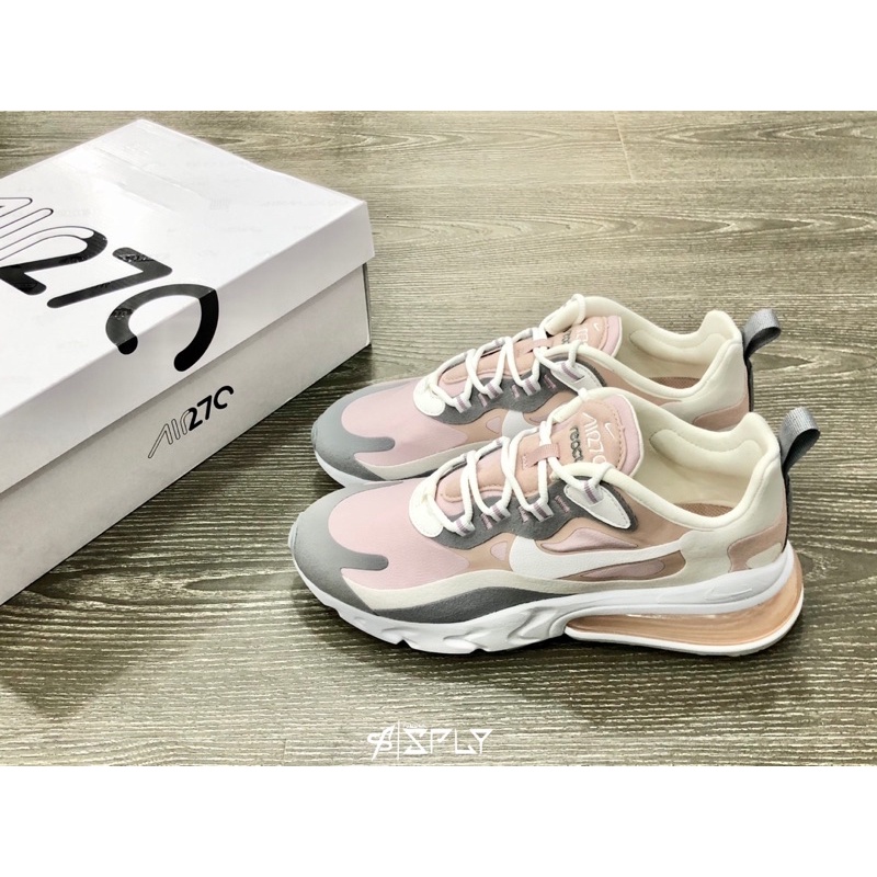 【Fashion SPLY】Nike Air Max 270 React 灰粉 乾燥玫瑰粉 CI3899-500 751