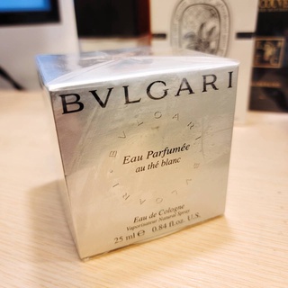 絕版 BVLGARI Eau Parfumee 寶格麗舊款 白茶 中性古龍水 25ml 全新的