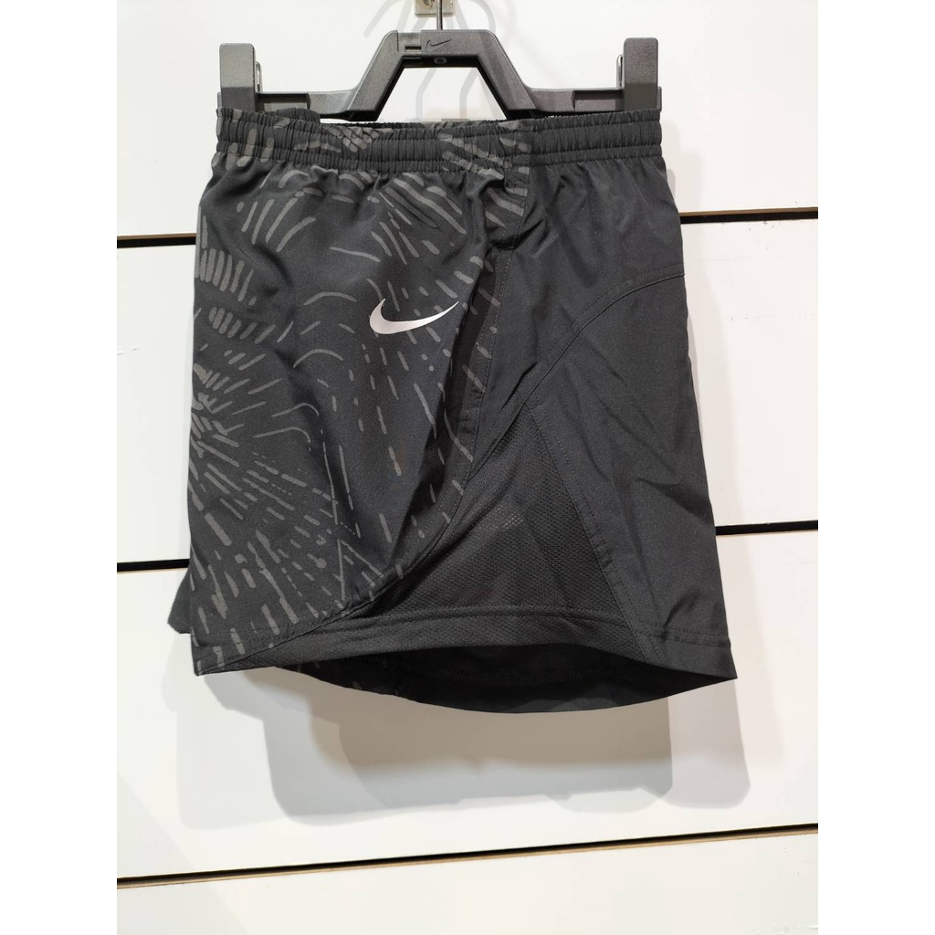 Nike Dri-FIT Run Division Tempo女短褲 慢跑 反光印花 輕盈 抽繩 黑DD6778-010