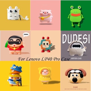 LENOVO 【Case Home】聯想 LP40 Pro 軟耳機套卡通 Cookie Bear & Game Cons