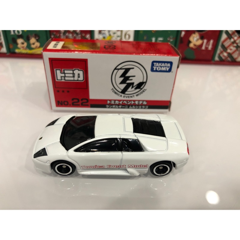 Tomica 會場2星 NO.22 藍寶堅尼 白牛 二手品