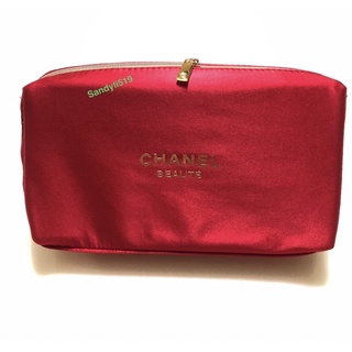 CHANEL 香奈兒🔥VIP 滿額禮 手拿包 紅色精緻典藏化妝包 緞面材質 旅行化妝包 限量 限定版 質感佳 盒裝