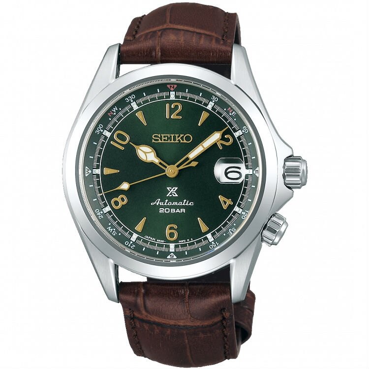 Seiko 精工錶 PROSPEX 6R35-00E0G(SPB121J1) 時尚質感機械運動腕錶/綠色面 39.5mm