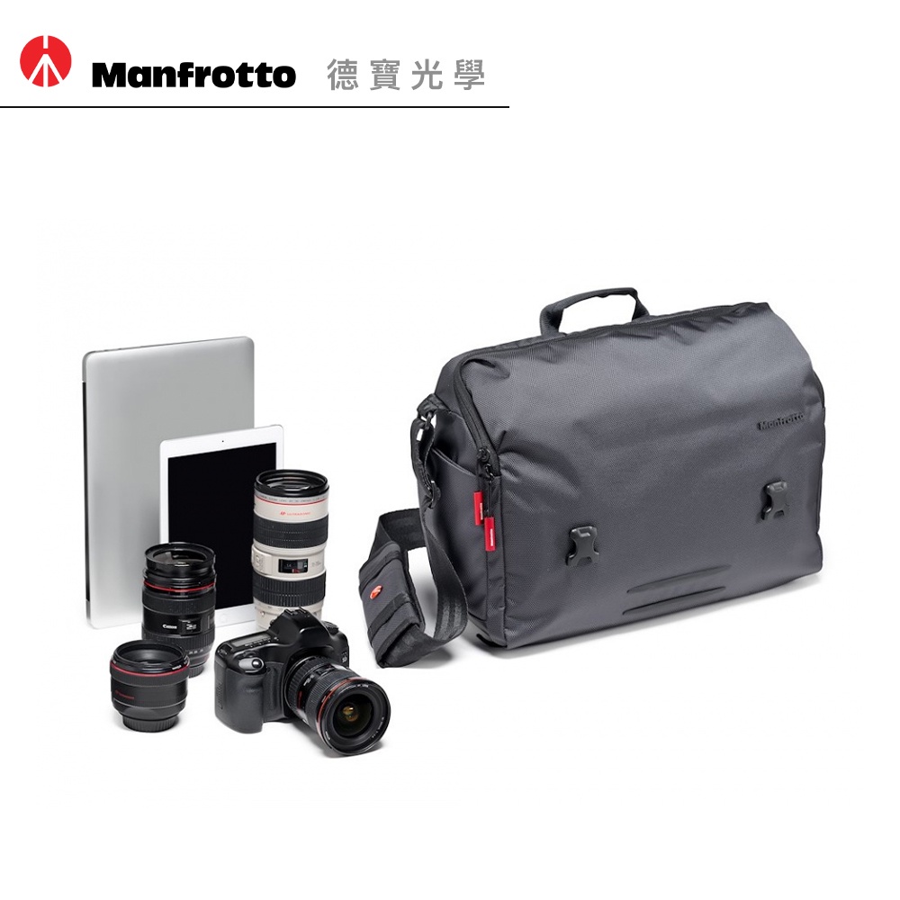 Manfrotto MB MN‐M‐SD‐30 曼哈頓時尚快取郵差包 灰色 相機包 出國必買 正成總代理公司貨