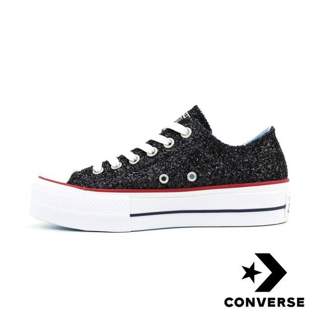 Converse X Chiara Ferragani 聯名女子厚底休閒鞋 刺繡大眼睛標誌 NO.563834C