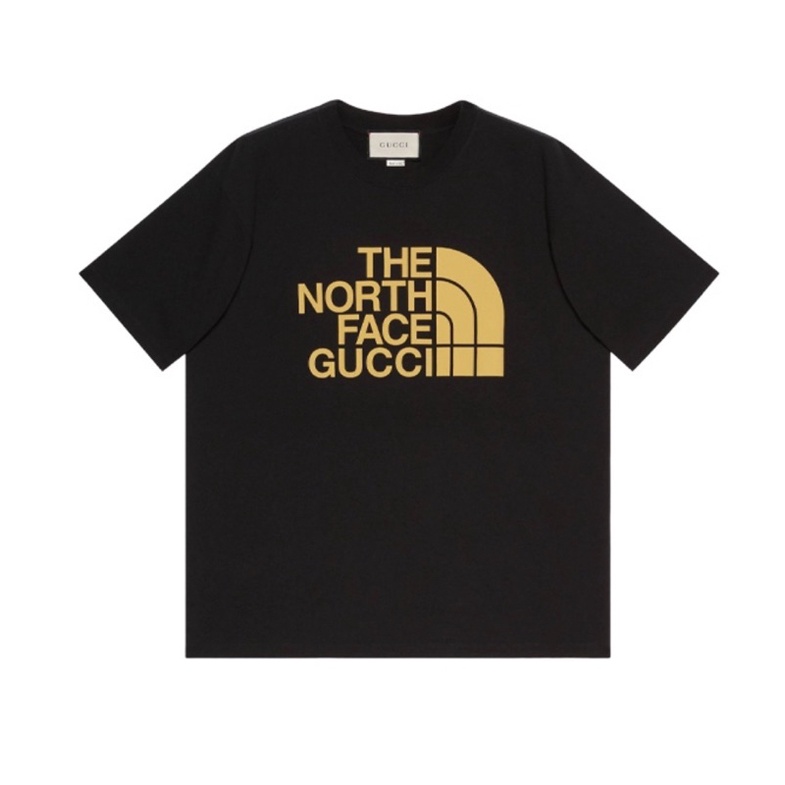 【吉米.tw】代購GUCCI x TNF 聯名北面The North Face 黑色 英文LOGO 短袖T恤 短TEE