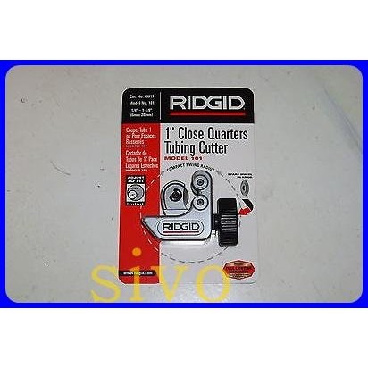美國里奇RIDGID 101(40617)小巧型薄管切斷器 切管刀 1"口徑 6-28mm 省力輕巧專業 冷凍空調配管