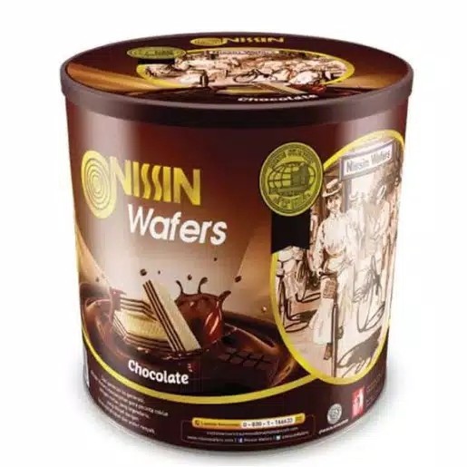 Nissin Wafer Coklat Kaleng 570 Gram