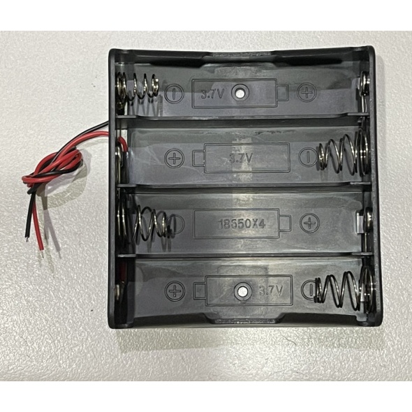 ►488◄18650電池盒 4節 電池盒 充電座帶線 附引線 DIY 鋰電池盒 串聯