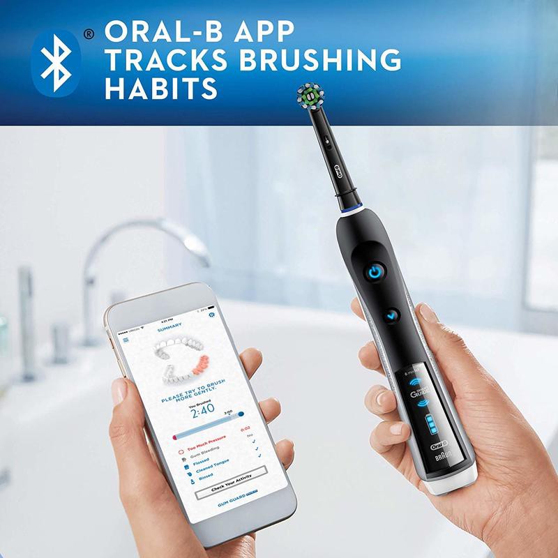 黑色款附攜帶盒+桌架《台北快貨》歐樂B Braun Oral-B Pro 5000 智慧型藍牙電動牙刷