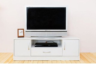 生活大發現-H-時尚白現代二門一抽電視櫃/收納櫃/此為時尚白下標區