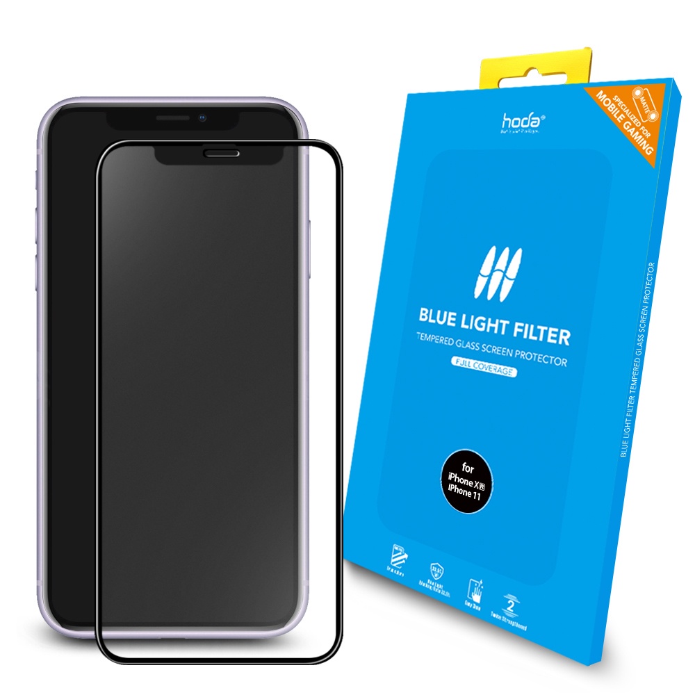 hoda iPhone 11 / XR 手遊霧面抗藍光滿版玻璃保護貼