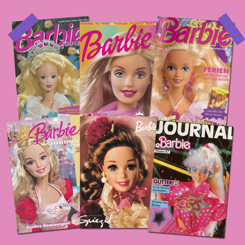 芭比公主 barbie 芭比娃娃明信片 歐美復古雜誌封面 90s房間拍照背景 裝飾海報明信片