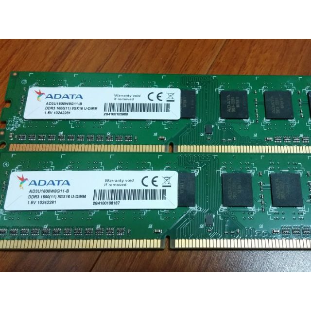 ADATA DDR3/1600 8G*2