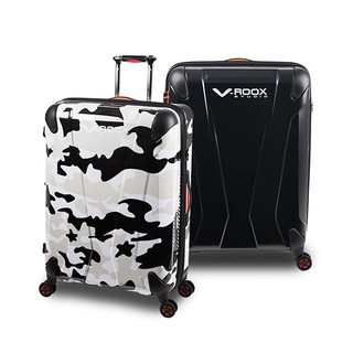 V-ROOX 26吋 4色可選 原創潮款防爆雙層拉鏈可擴充行李箱 AXIS-59204 BSMI字號R55201