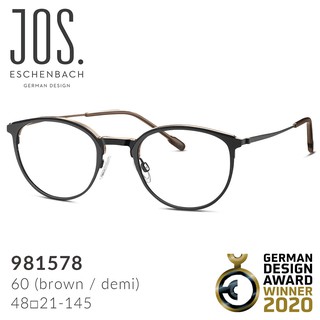 榮獲德國設計獎【Jos. Eschenbach】喬瑟艾森巴赫 德國經典複合純鈦眼鏡 981578