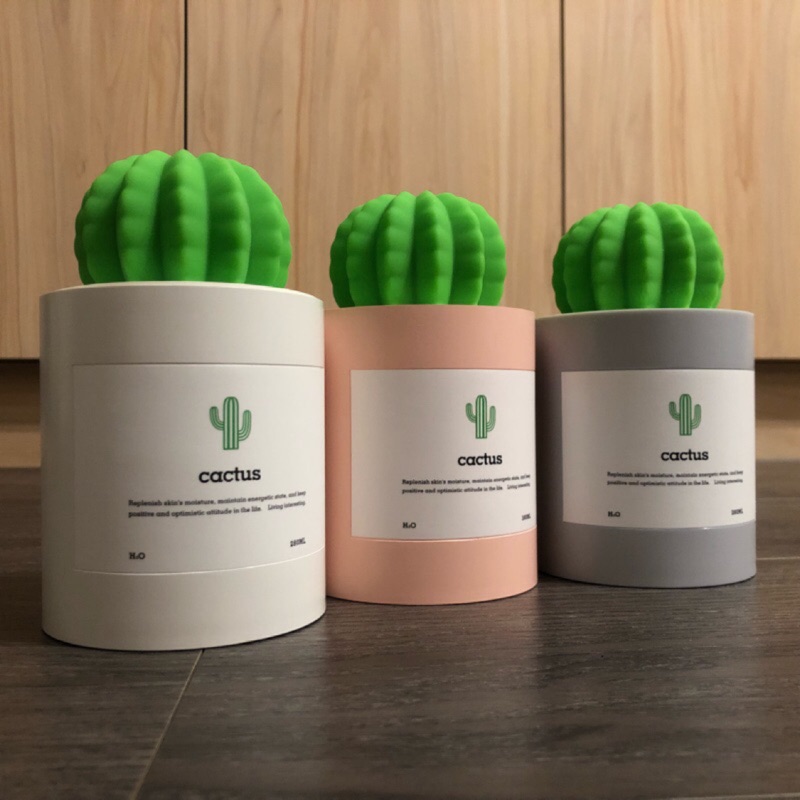【CHENset】現貨正品 cactus 280ml 仙人掌加濕器 水氧機 超音波負離子 香氛機 高功能定時自動斷電裝置