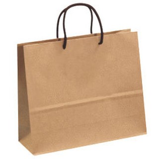 ☆╮Jessice 雜貨小鋪╭☆手提紙袋 大3K 赤牛皮無印 (棉繩有底板) 寬31.5x高27x側11cm 25入
