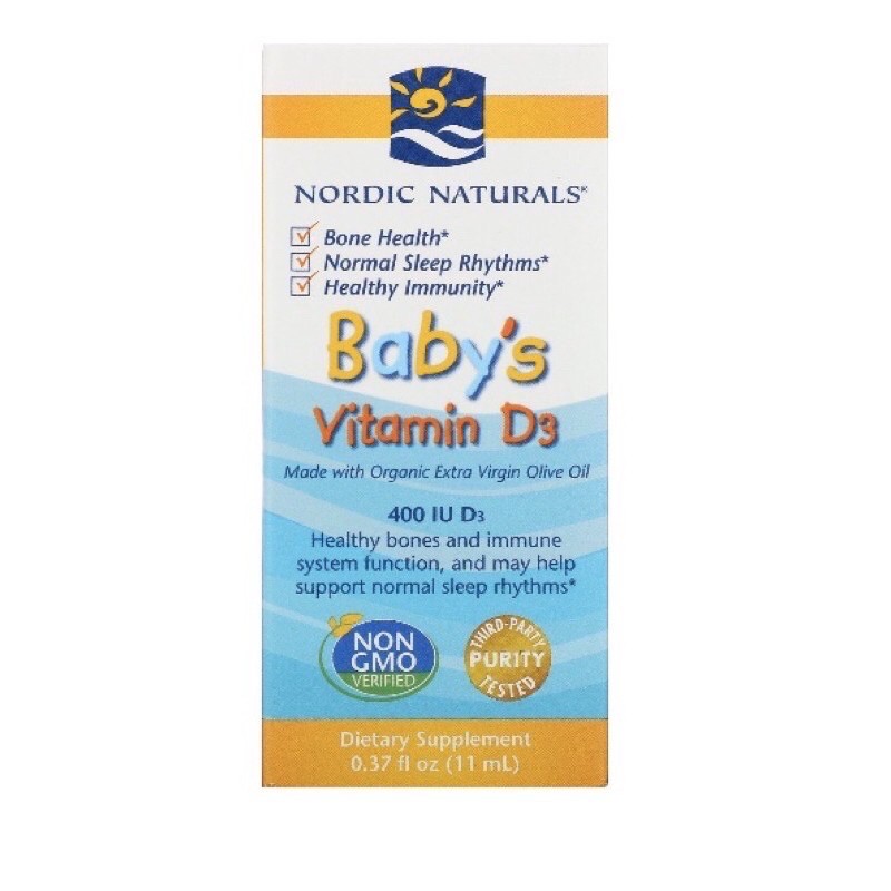 ［二手］北歐天然 Nordic Naturals Baby's Vitamin D3 400 I.U. 嬰兒維生素滴劑