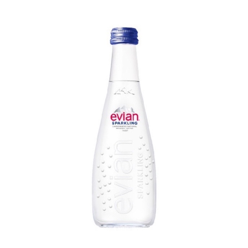 ✅2件再折 法國evian天然氣泡水330ml x 20 (玻璃瓶）公司貨 氣泡水 愛維養 依雲 evian