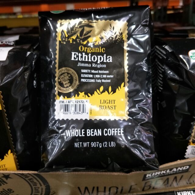 有機衣索匹亞咖啡豆 每包907公克#1217294 好市多 咖啡 豆#424#有機 衣索匹亞 咖啡豆