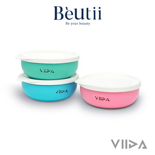 VIIDA Soufflé 抗菌不鏽鋼餐碗 多色可選 兒童餐具 Beutii