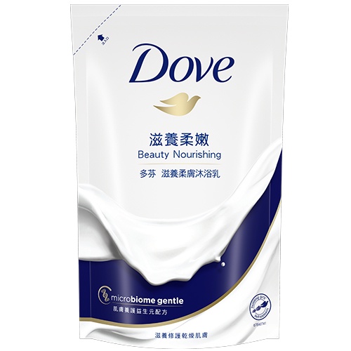 多芬Dove滋養柔膚沐浴乳-滋養柔嫩配方補充包650ml【愛買】