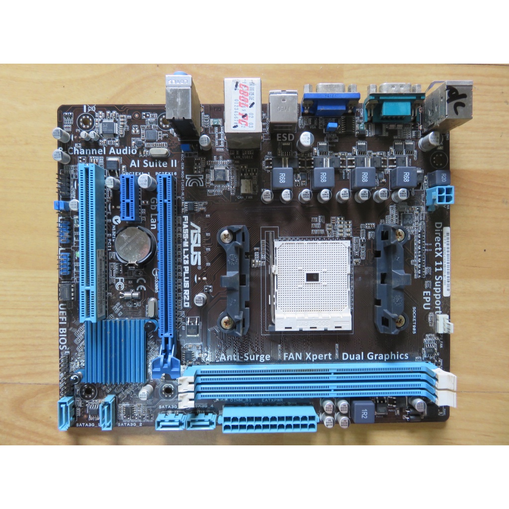 A.FM1主機板-華碩F1A55-M LX PLUS R2.0 DDR3雙通道 A8/A6/A4 PCI-E直購價580