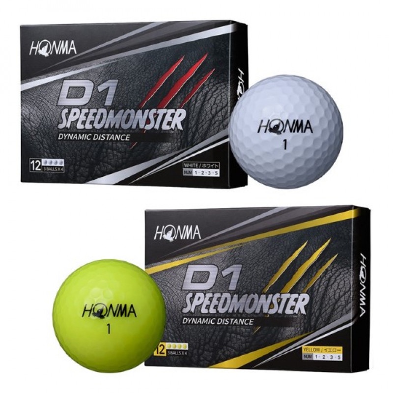 日式高級高爾夫三層球 - HONMA D1 Seep Monster